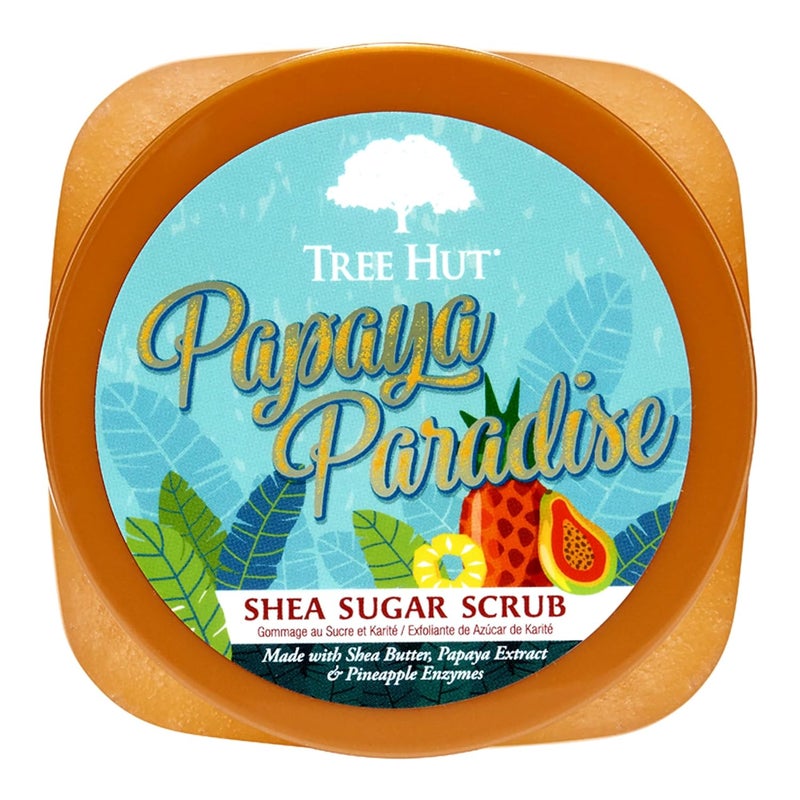 Treehut Papaya Paradise Shea Sugar Scrub, Exfoliating, Hydrating & Moisturizing Body Scrub with Shea Butter & Nourishing Essential Oils, Smooth & Soften Skin, 18 oz - Image 2