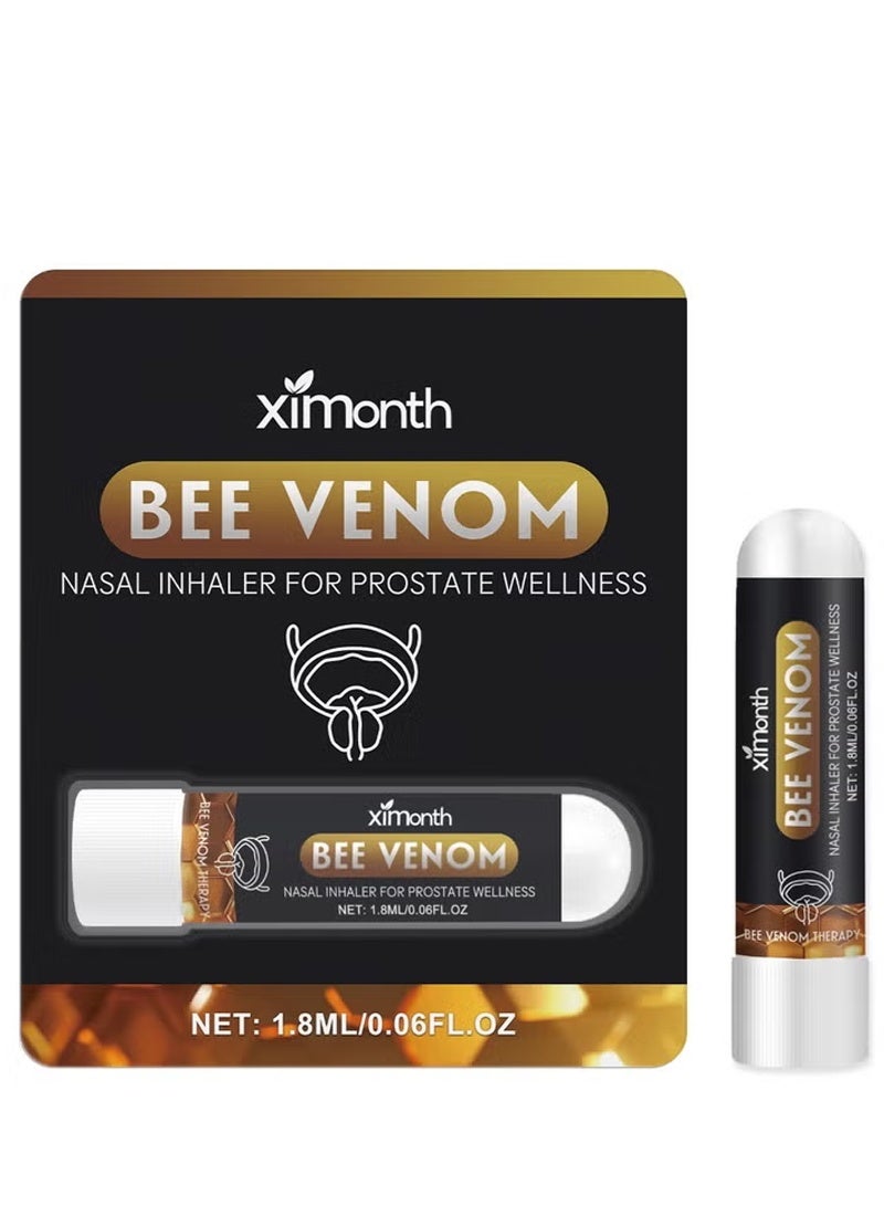 ximonth Men’s Prostate Wellness Nasal Inhaler with Bee Venom – Herbal Aromatherapy Stick, Natural Botanical Blend, Refreshing Nasal Support, Compact Portable Design, Easy Daily Use, 1.8ml Inhaler - Image 1