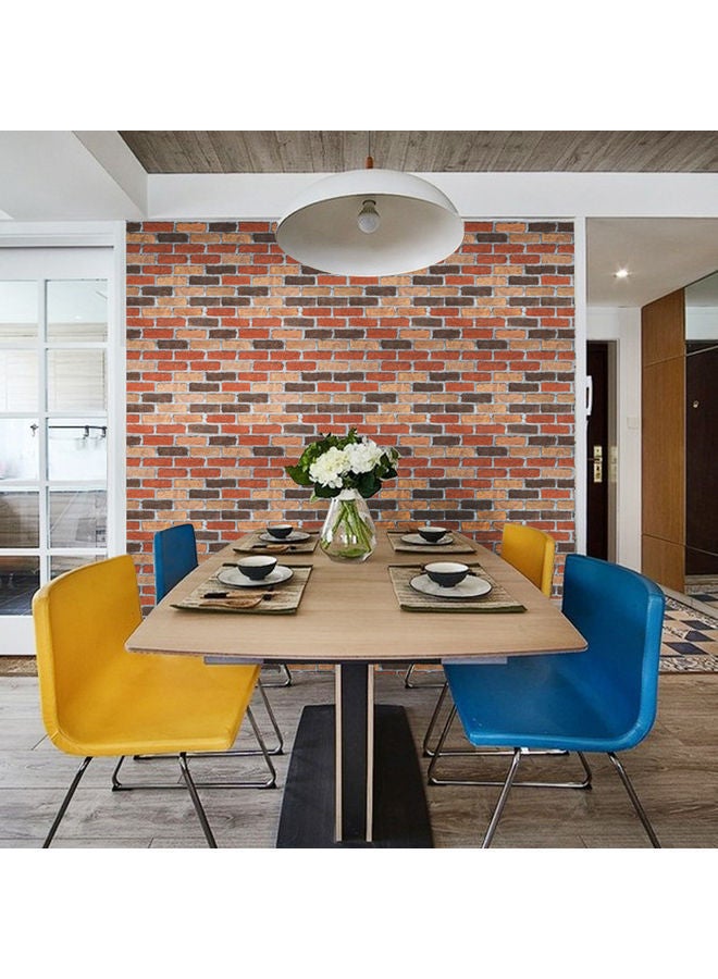 نيبمينينت ورق جدران ذاتي اللصق وقابل للإزالة وسهل التركيب بتصميم ثلاثي الأبعاد قابل متعدد الألوان 200x45سم - Image 1