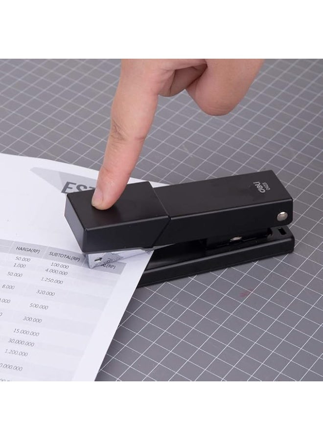 Deli Stapler Convenient Low-Staple Indicator, Black, E0423 - Image 3