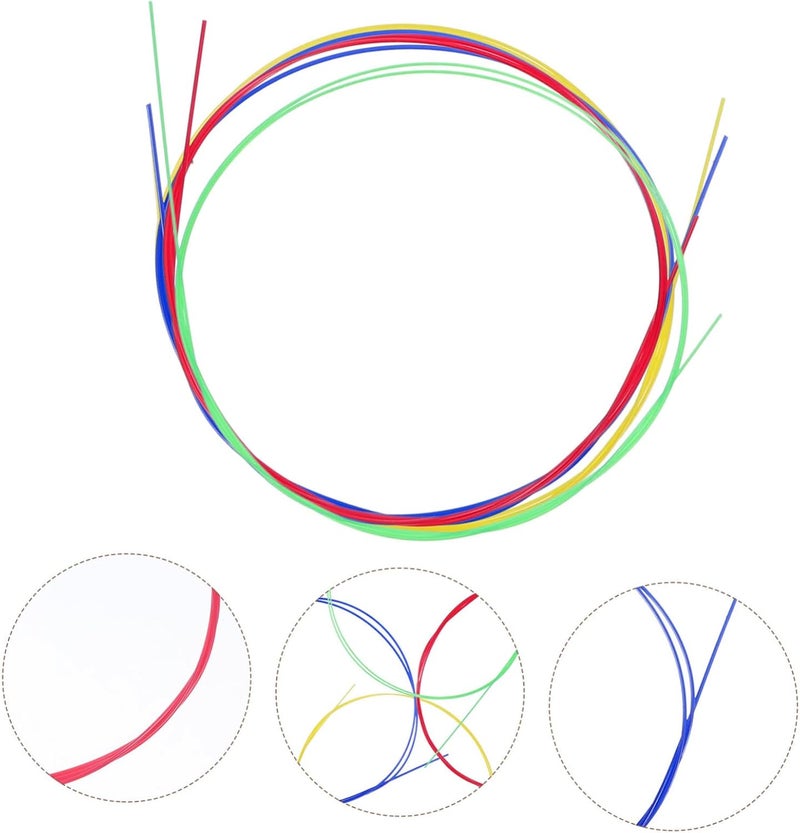 SUPVOX Colorful Nylon Ukulele Strings Set Sturdy 4-String Replacement Music Wire for Soprano and Concert Ukuleles Sturdy Instrument Accessories Enhanced Performance - Image 3