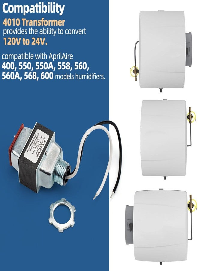 Sconva 4010 Humidifier Transformer Compatible with Aprilaire 400 550 550A 558 560 560A 568 600 Humidifiers, 110V to 24V Transformer 10VA for Humidifier Controller Replacement Parts GP-LT240V420T - Image 3