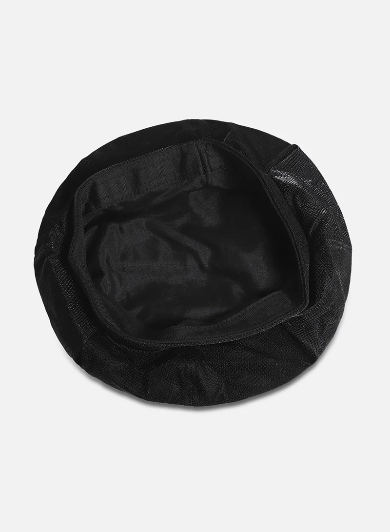 Haute Sauce Pebbled Bakerboy Hat - Black