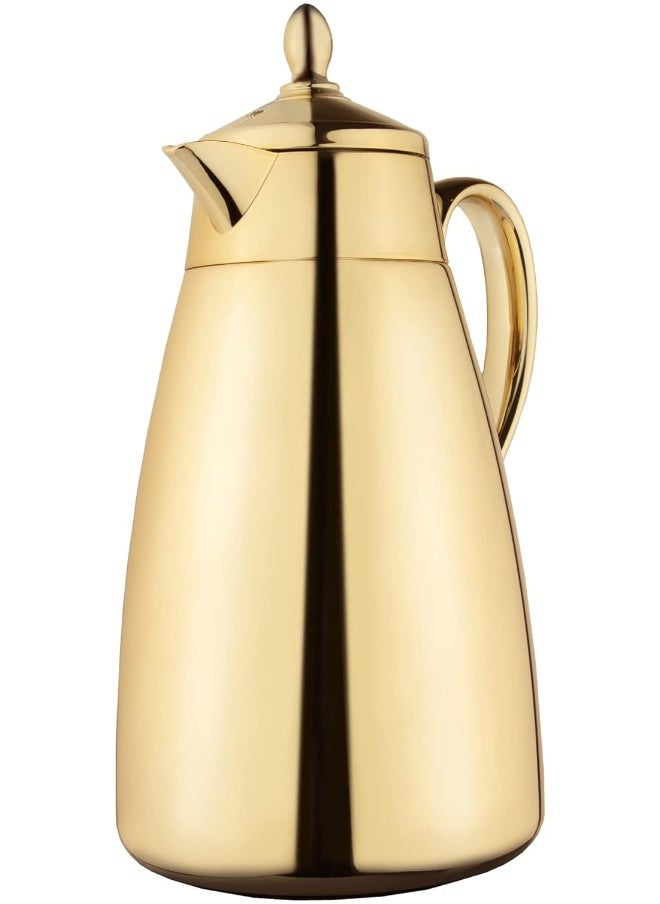 Alsaif - Al Saif Shahd Coffee And Tea Vacuum Flask Size: 1 Liter, Colour: Gold - Image 1