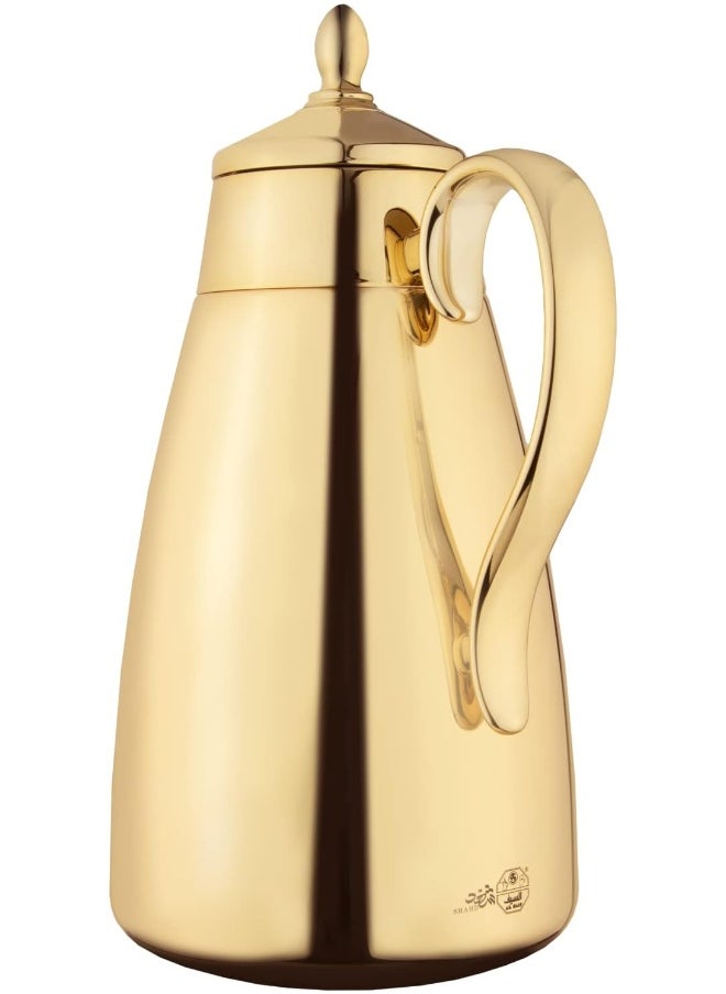 Alsaif - Al Saif Shahd Coffee And Tea Vacuum Flask Size: 1 Liter, Colour: Gold - Image 1