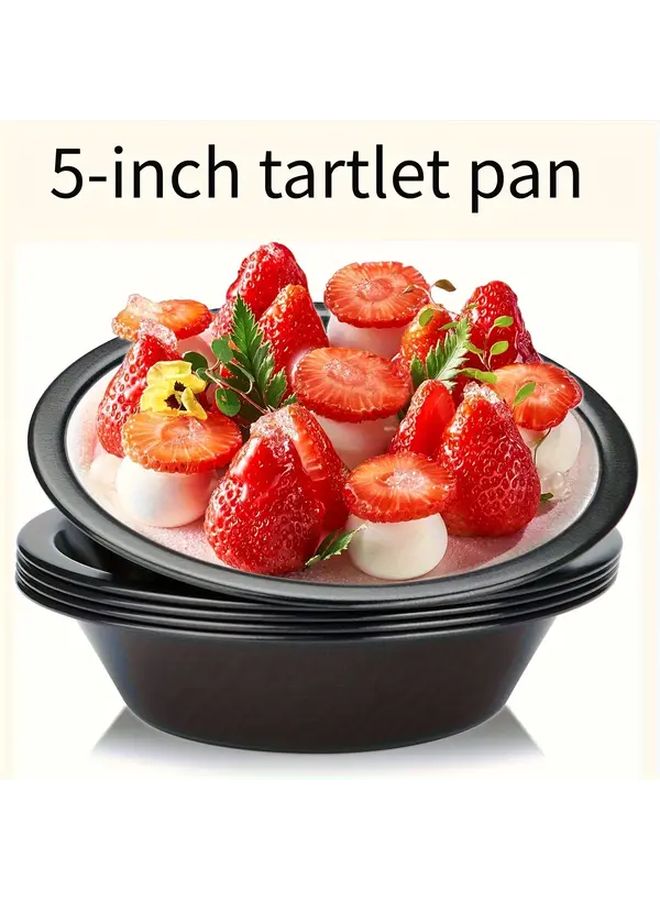 Black Round Pie Tray Hamburger Bun Baking Mold Oven Microwave Dishwasher Safe - Image 2