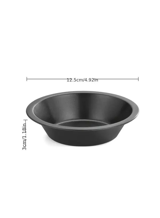 Black Round Pie Tray Hamburger Bun Baking Mold Oven Microwave Dishwasher Safe - Image 3