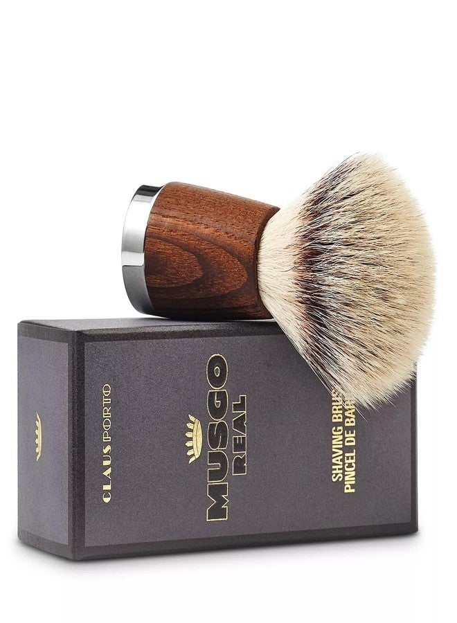 Claus Porto - Musgo Real Shaving Brush | Wood + Metal Handle | Handmade, Soft, Synthetic Bristles - Image 1