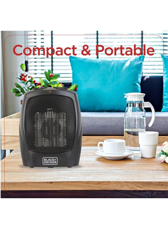BLACK+DECKER BLACK+DECKER Portable Space Heater, Room Space Heater with Carry Handle for Easy Transport  - Image 5