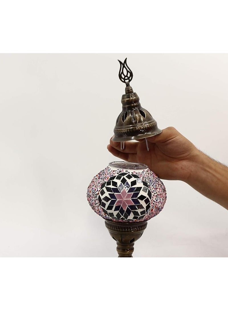 Quick Cart Turkish Mosaic Chandelier 5-Globe Ceiling Lamp Bohemian Hanging Pendant Light | Perfect for House warming, Birthday & Anniversery Gift | Perfect For Office & Hotel  - Image 3