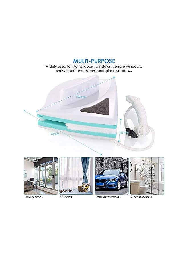 PROMASS - Window brush,HUACHEST Window Cleaning Tools Glasses Cleaner Cleaning Brush for High Windows 5-12mm thickness - Image 1