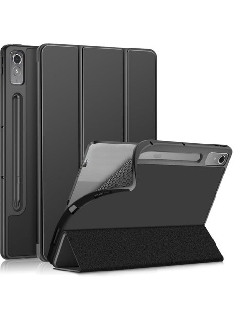 Smart Case Compatible with Lenovo Tab P12/Tab Pad Pro 12.7 Inch Tablet Case, Shockproof Soft TPU Case with Automatic Wake/sleep Magnetic Protection Tablet Cover
