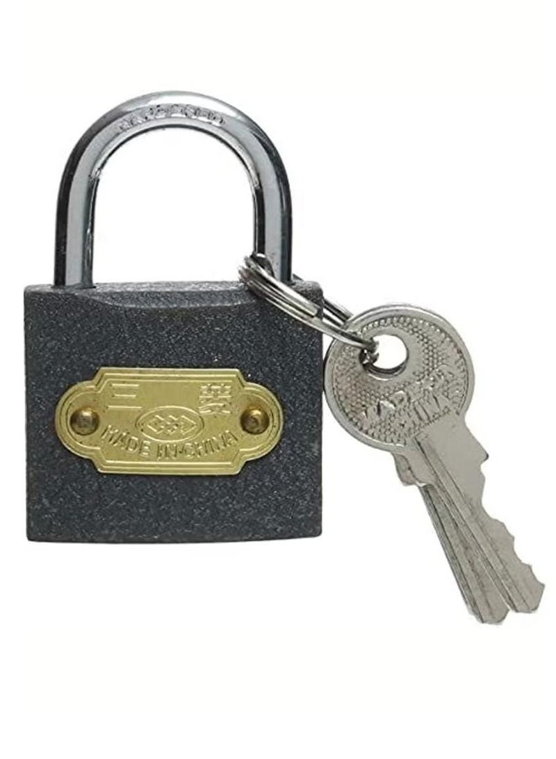 قفل معدني كلاسيكي مقاوم للعوامل الجوية (50 مم) مزود بثلاثة مفاتيح لضمان أقصى قدر من الحماية قطعتين - Image 2