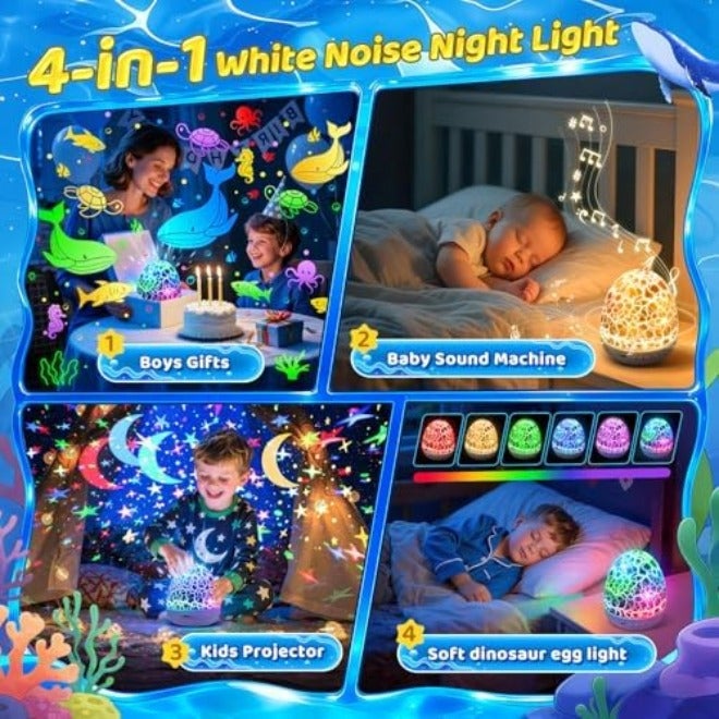 One Fire Unicorn Night Light Projector for Girls - 6 Films + 93 Colors, Rechargeable, Sensory Toy Gift - Image 4