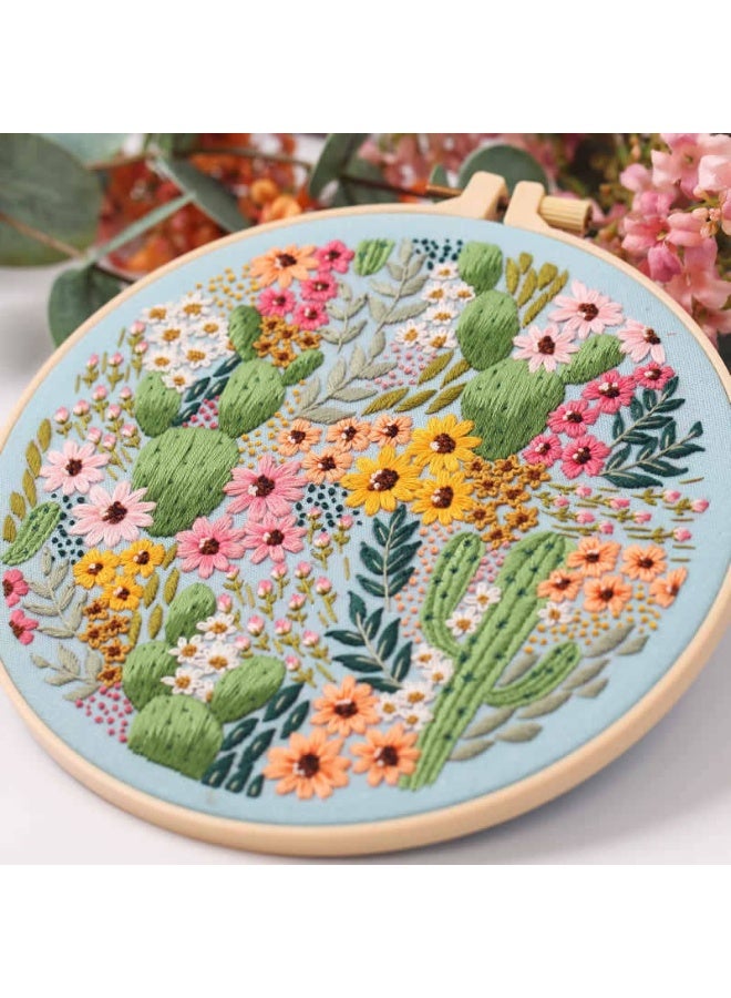 floral embroidery material includes embroidery tension - Image 5