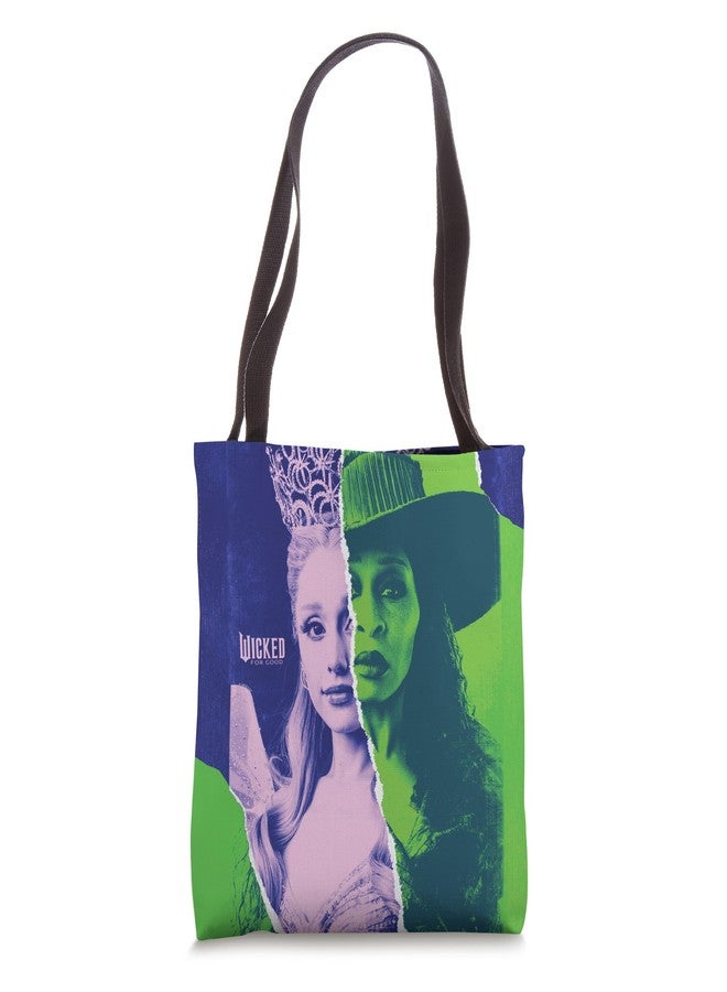 Wicked: For Good Glinda and Elphaba Split Portrait Tote Bag - Image 1