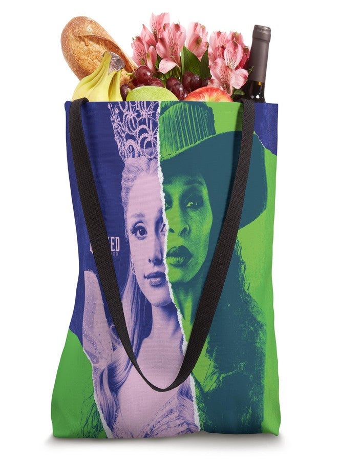 Wicked: For Good Glinda and Elphaba Split Portrait Tote Bag - Image 4