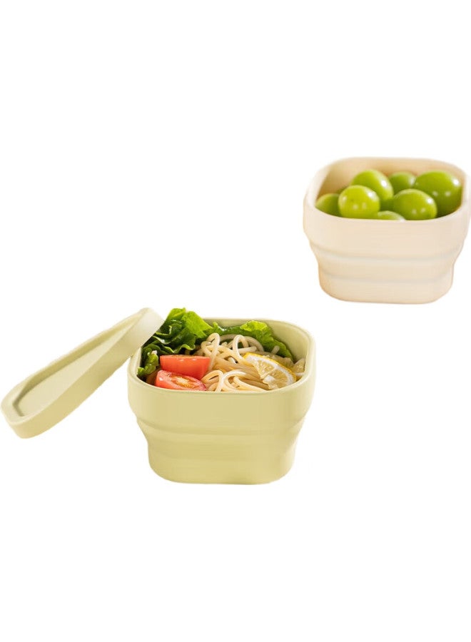 GRASEY Guangyi Folding Bowl, Silicone Bowl, Portable Travel Outdoor Large Capacity Collapsible Bowl Water Cup For Business Trips, Tea White Gy7336 - Image 1