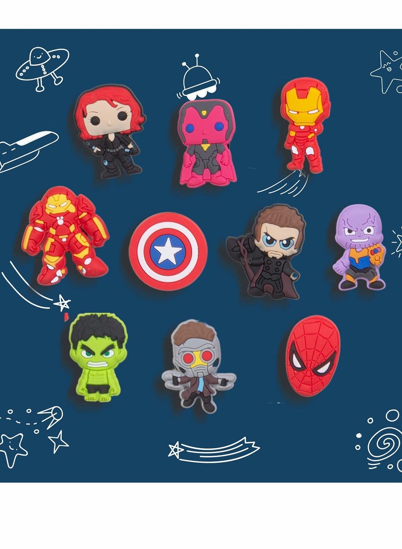 KASTWAVE زينة أحذية تمائم تمائم أبطال دبابيس لأحذية كروكس صنادل إبزيم حفلة هدية عيد ميلاد سوار زينة معصم للبالغين الرجال النساء الأطفال 21 تميمة - Image 3