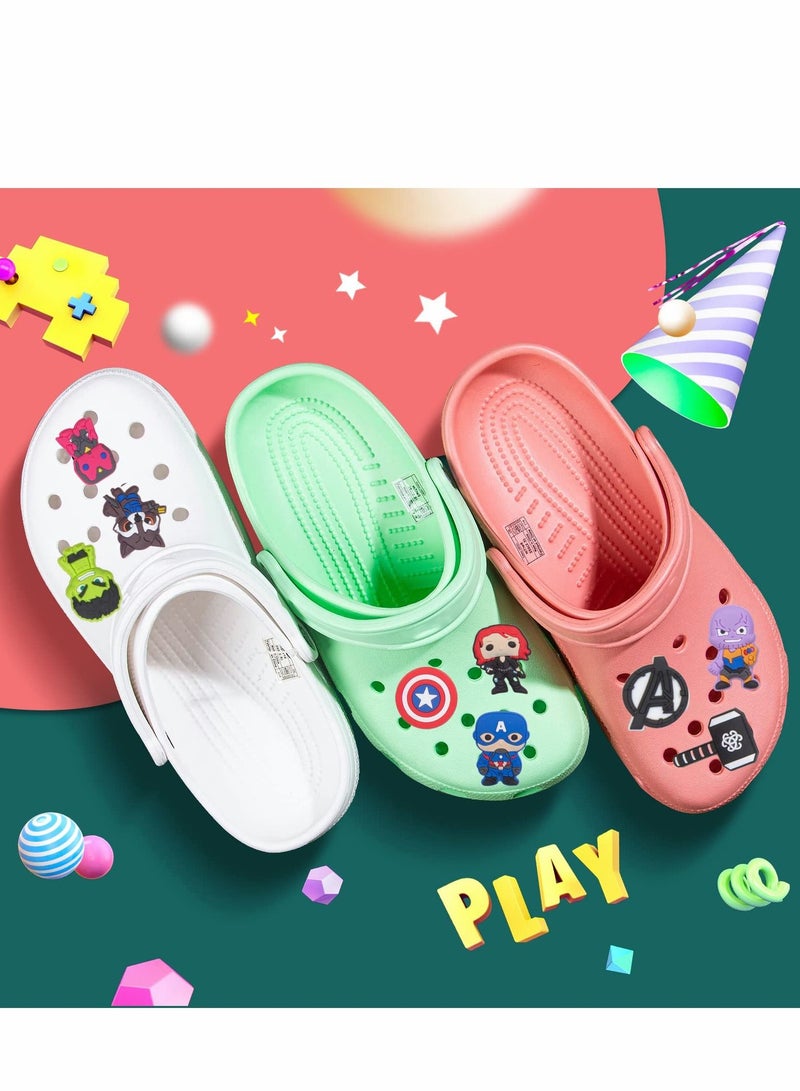 KASTWAVE زينة أحذية تمائم تمائم أبطال دبابيس لأحذية كروكس صنادل إبزيم حفلة هدية عيد ميلاد سوار زينة معصم للبالغين الرجال النساء الأطفال 21 تميمة - Image 2