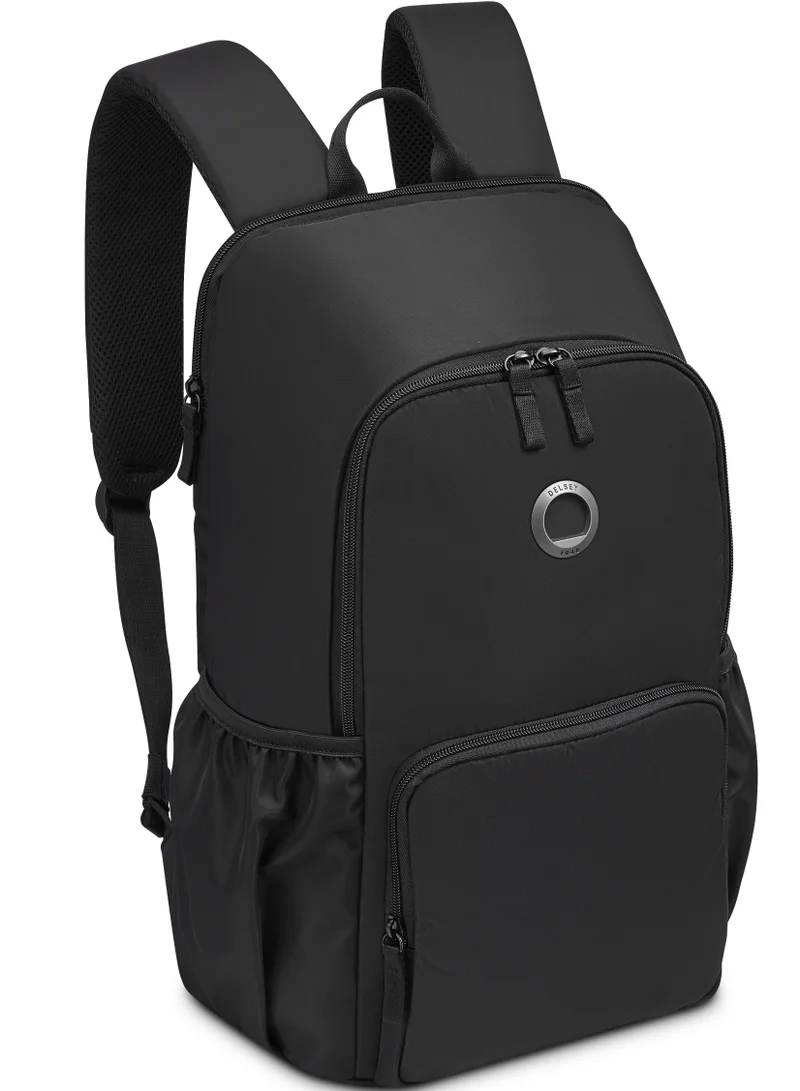 DELSEY Paris DELSEY PARIS SUNNY 2 Backpack Black, Laptop Backpack for Work, Travel & Everyday Use, Spacious Main Compartment, Multiple Organizer Pockets & Adjustable Shoulder Straps