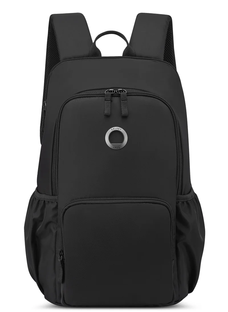 DELSEY Paris DELSEY PARIS SUNNY 2 Backpack Black, Laptop Backpack for Work, Travel & Everyday Use, Spacious Main Compartment, Multiple Organizer Pockets & Adjustable Shoulder Straps