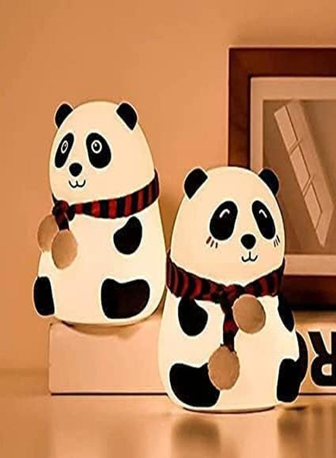 RAZZES Cute Panda Night Light for Kids, USB Rechargeable 3 Step Dimmable Night Light, 7 Colour Changing Touch Sensor Mini Nursery Lamp for Baby Bedroom Decor (Panda) - Image 5