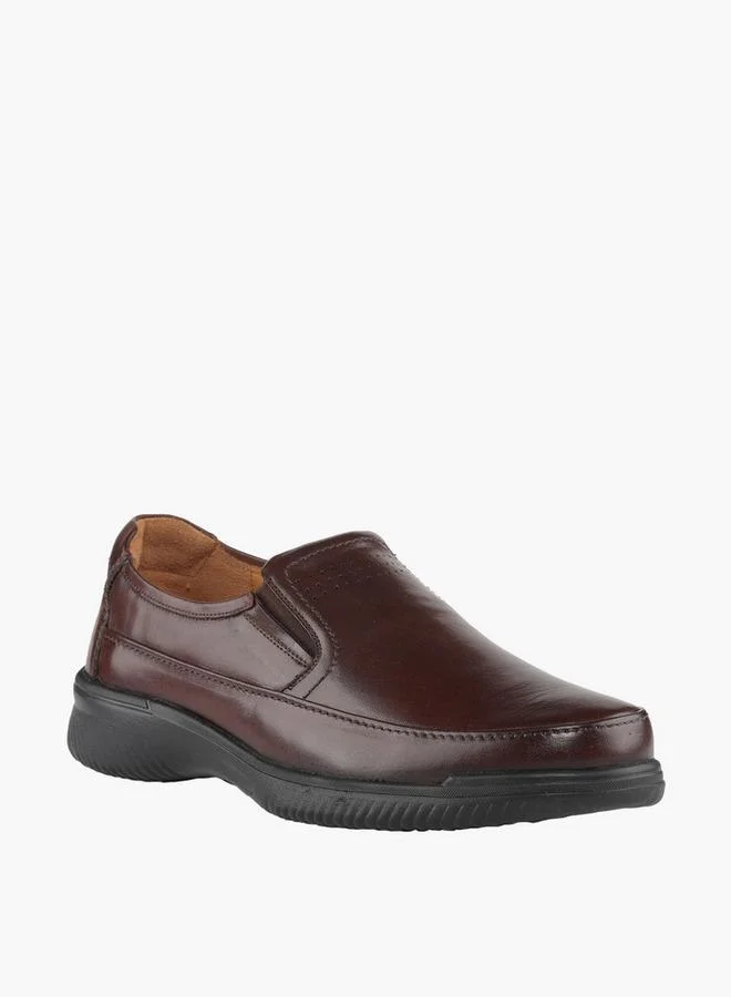 لو كونفورت Men Leather Slip-On Loafers