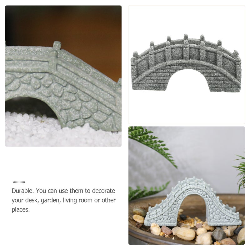 2 pcs Simulated Stone Bridge Toy Lifelike Stone Model Bonsai Sandstone Craft - Image 4