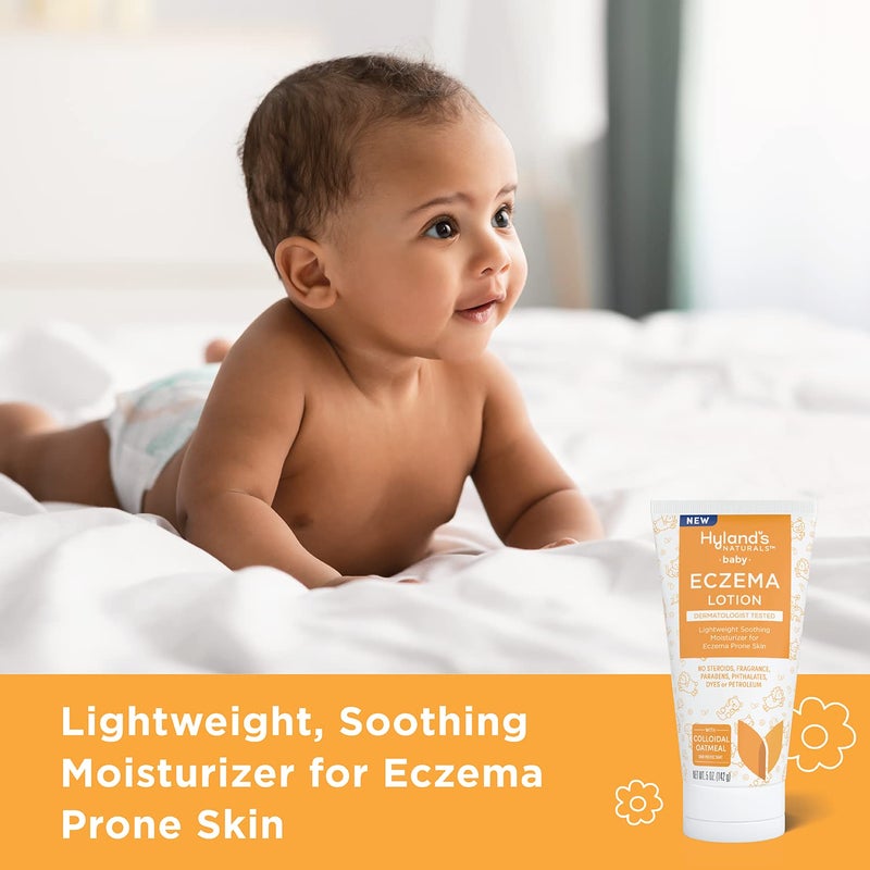 Hyland's Hylands Baby Eczema Lotion Lightweight Soothing Moisturizer for Eczema Prone Skin With Colloidal Oatmeal 5 ounce - Image 3