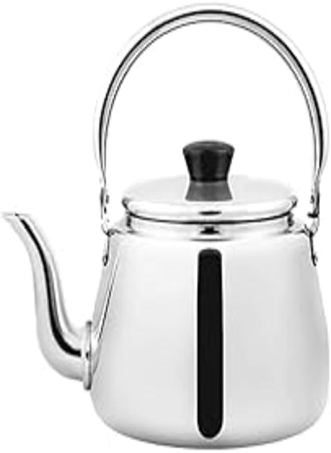 El dahan El Dahan Tea Pot with Stainless Steel Handle, 18 cm - Silver 