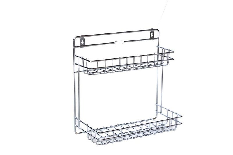 Niralasa Niralasa Wall Mountable Detergent Holder/Bathroom Rack/Multipurpose Stand Kitchen Rack Stainless Steel Wall Shelf 2 Layer Stainless Steel Wall Mountable Detergent Kitchen Bathroom - Image 3