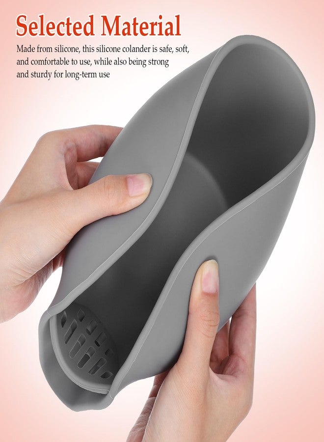 بارتي كينج دوم سلة تصريف المطبخ مع صنبور: سلة تصريف سيليكون للطعام - سلة تصريف أساسية للمطبخ للحوض - مصافي متعددة الوظائف للفواكه والخضراوات والمعكرونة - Image 4
