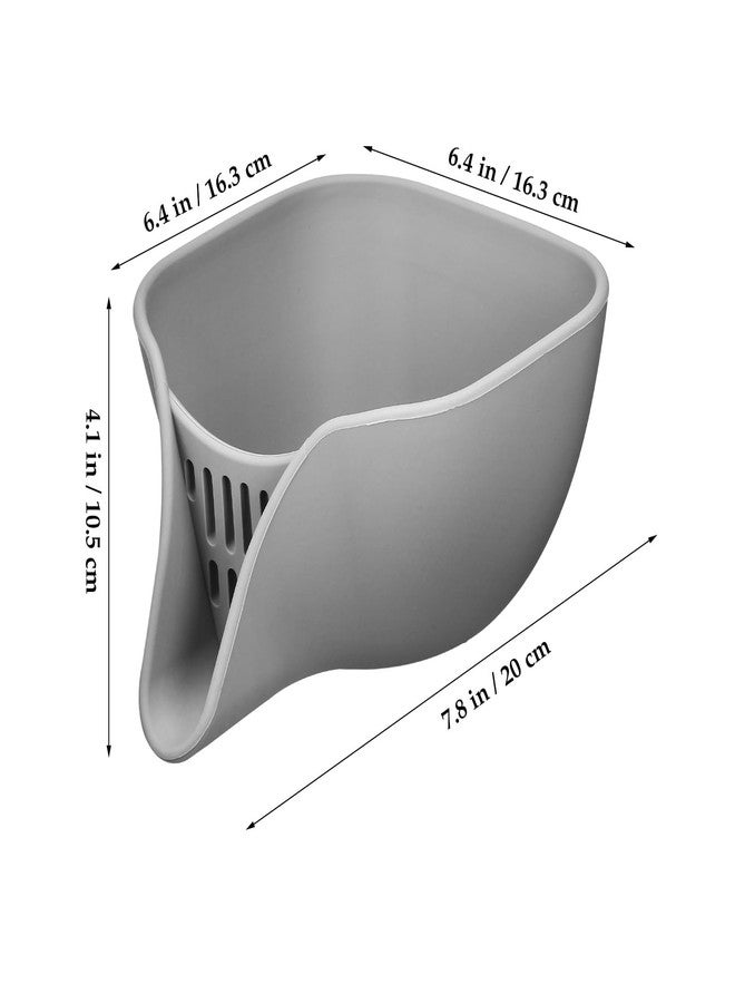 بارتي كينج دوم سلة تصريف المطبخ مع صنبور: سلة تصريف سيليكون للطعام - سلة تصريف أساسية للمطبخ للحوض - مصافي متعددة الوظائف للفواكه والخضراوات والمعكرونة - Image 3