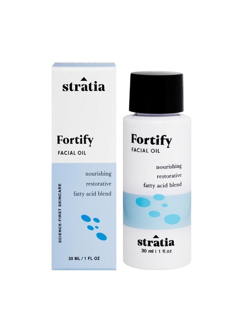 Stratia Fortify - Restorative Facial Oil with Omega Fatty Acids Blend, Nourishing & Non-Greasy for Dry, Combo & Sensitive Skin, 1 Fl Oz