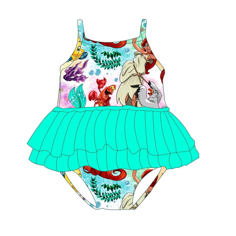 Bluejw Many Style Swimsuit  Toddler  Cartoon Pattern Kids Swimwear Child Beach Bathing Suit - Image 3