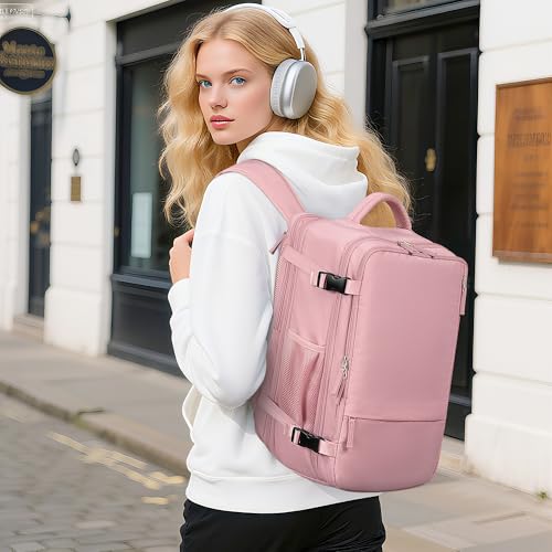 Sinaliy Large Travel Backpack for Women, 40L Carry On Backpack, 17 Inch Laptop Waterproof Backpack, College Bookbag, Backpack for Women, as Person Item Flight Approved - Image 2