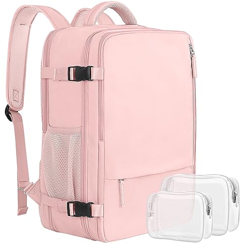 Sinaliy Large Travel Backpack for Women, 40L Carry On Backpack, 17 Inch Laptop Waterproof Backpack, College Bookbag, Backpack for Women, as Person Item Flight Approved - Image 1