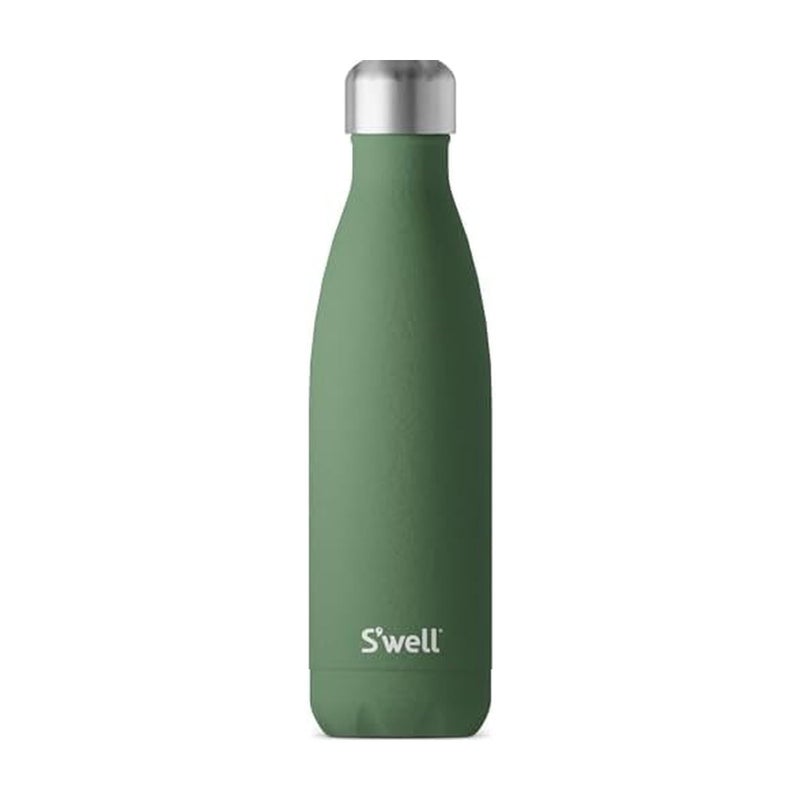 S'well Swell Stainless Steel Water Bottle 17oz Green Jasper Triple Layered Vacuum Insulated Containers Keeps Drinks Cold for 36 Hours and Hot for 18 BPA Free Perfect for On the Go - Image 2