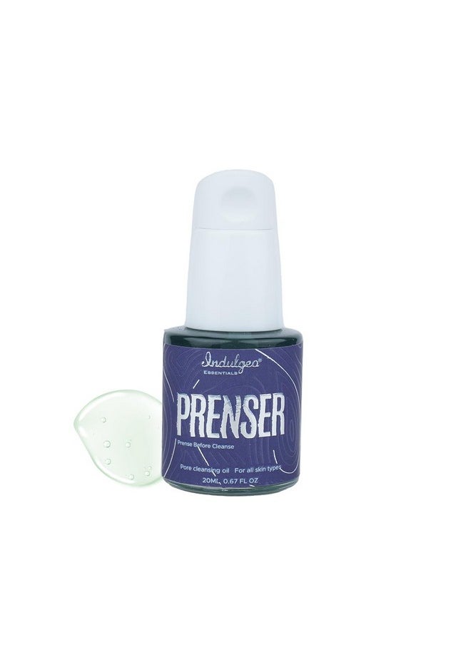 Indulgeo ESSENTIALS Prenser Pre Cleansing Oil For Makeup Removal Deep Cleanser For Face Reduce Blackheads & Open Pores Nourishing Formula Organic (20Ml)  - Image 1