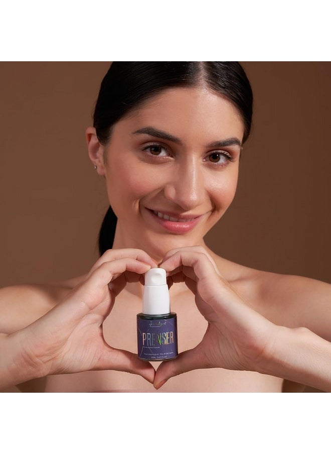 Indulgeo ESSENTIALS Prenser Pre Cleansing Oil For Makeup Removal Deep Cleanser For Face Reduce Blackheads & Open Pores Nourishing Formula Organic (20Ml)  - Image 4