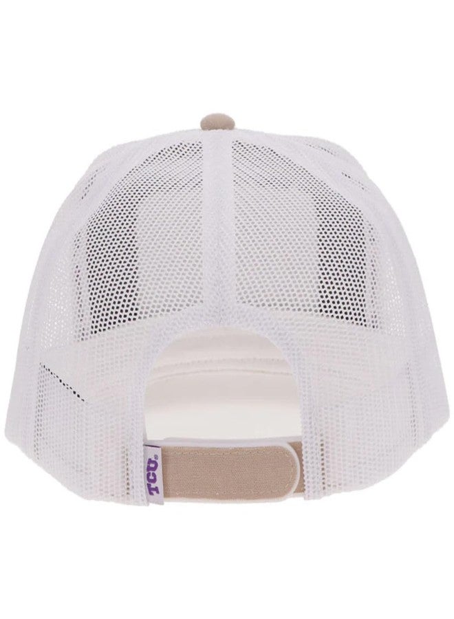 HOOEY Men's TCU Officially Licensed Collegiate Adjustable Snapback Hat w/Rectangle Patch - Image 2
