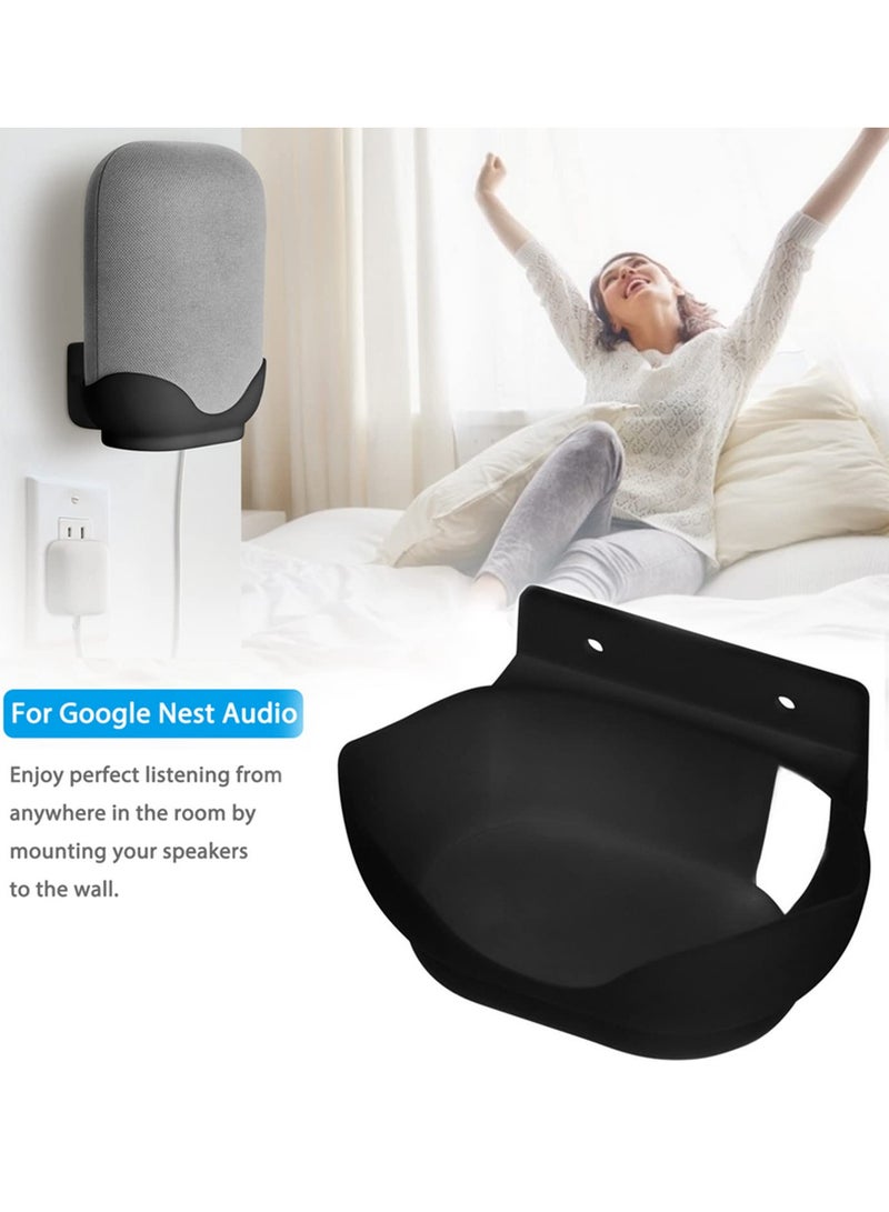 Wall Mount Shelf Stand for Google Nest Audio All Mount Holder Tablet Stand Space Saving Solution for Smart Home Decor and Accessories  - Image 2