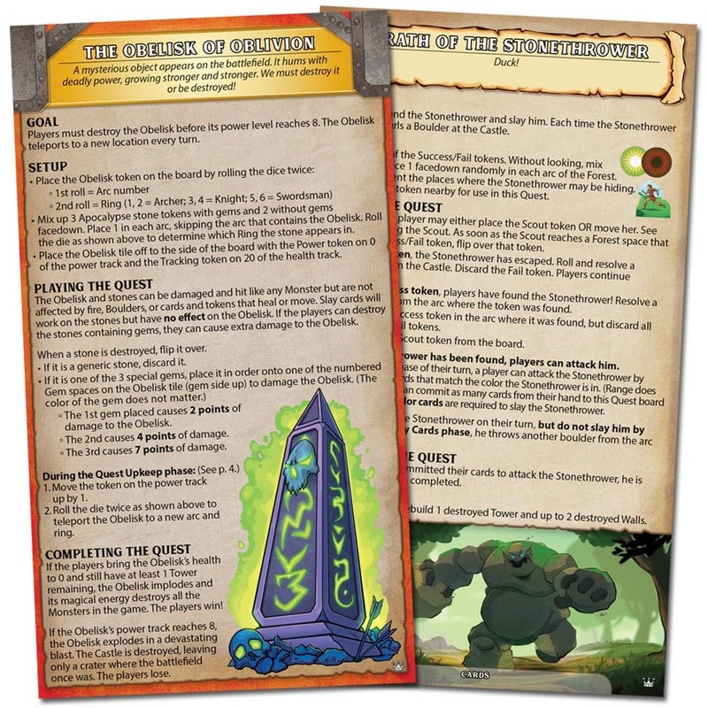 Fireside Games Castle Panic: Crowns and Quests | Expansion | Board Game for Adults and Family | Cooperative | Ages 8+ | for 1 to 6 Players | Average Playtime 45 Minutes | Made by Fireside Games - Image 5