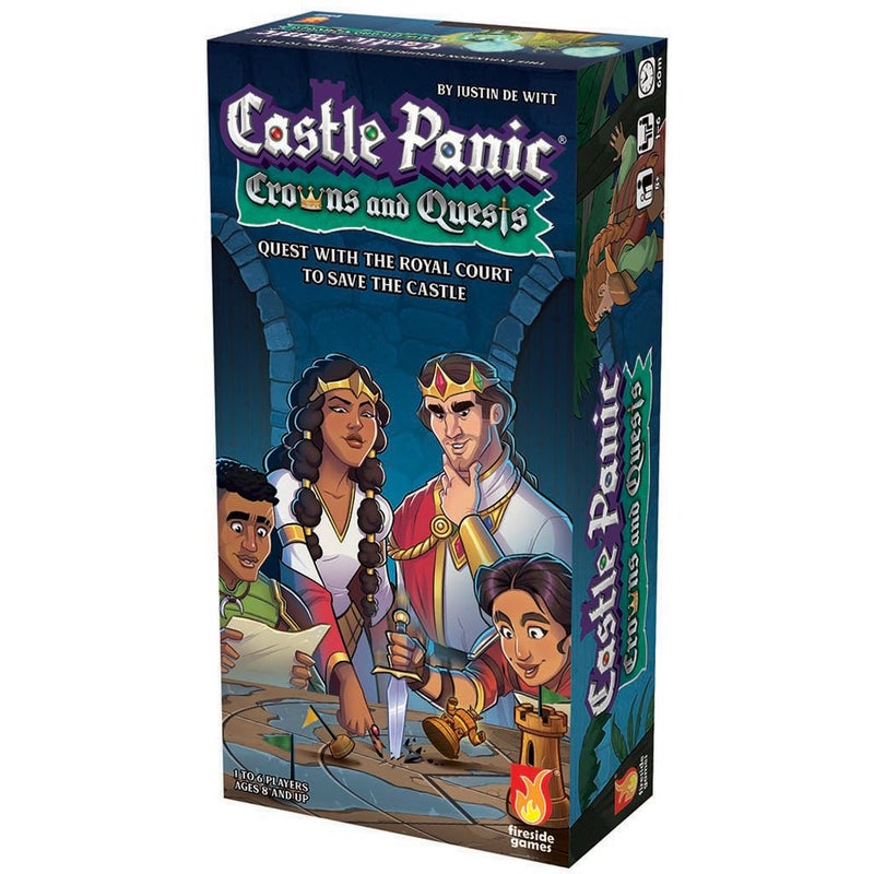 Fireside Games Castle Panic: Crowns and Quests | Expansion | Board Game for Adults and Family | Cooperative | Ages 8+ | for 1 to 6 Players | Average Playtime 45 Minutes | Made by Fireside Games - Image 1