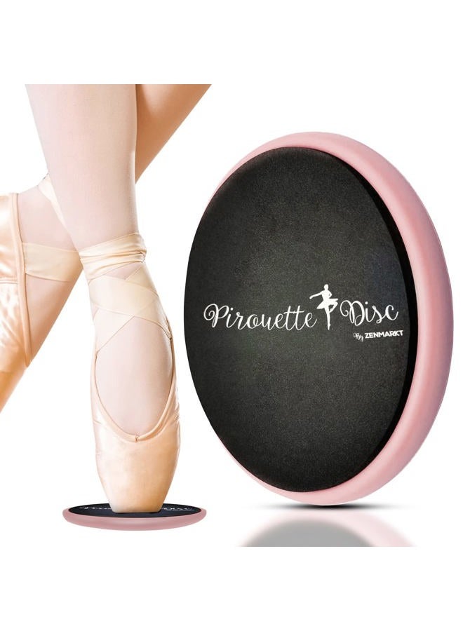 Zenmarkt Ballet Pirouette Disc for Dancers - Portable Turn Disc for Dancing on Releve, Gymnastics and Ice Skaters - for Better Pirouette Technique, Releve, Turns and Dance Spinning (Pink) - Image 1