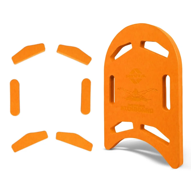 نيفيا Nivia KickBoard for Swimming - Sports Floats for Adults and Kids, Ideal for Beginners Training with Multiple Holding Angles (Orange)