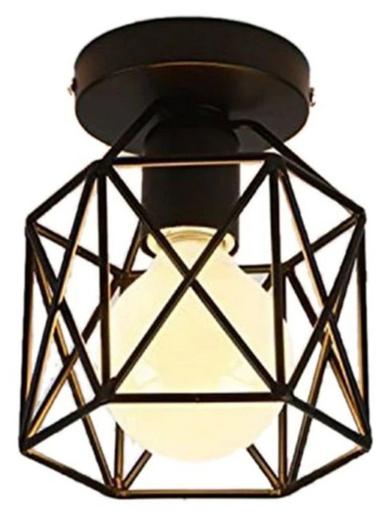 Generic black metal x shape ceiling lighting unit 