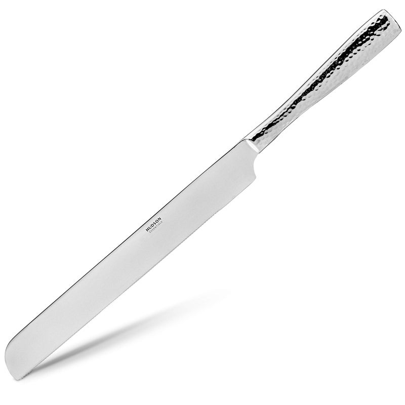 Hudson Essentials Hudson Essentials Hammered 18/10 Stainless Steel Hostess Serving Utensil Set, 8-Piece Set with Cake Knife, Cake Server and Lasagna Pie Server, Dishwasher Safe  - Image 2