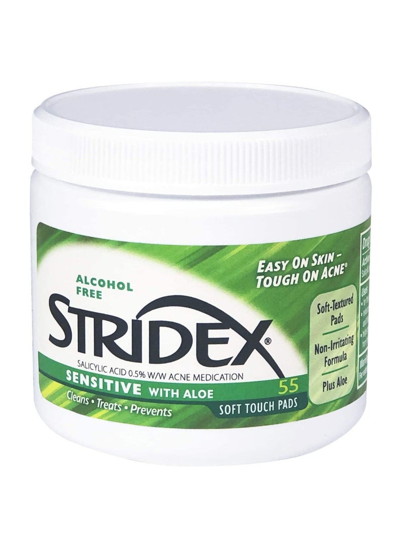 Stridex Medicated Pads For Sensitive Skin, 55 Count - Image 2